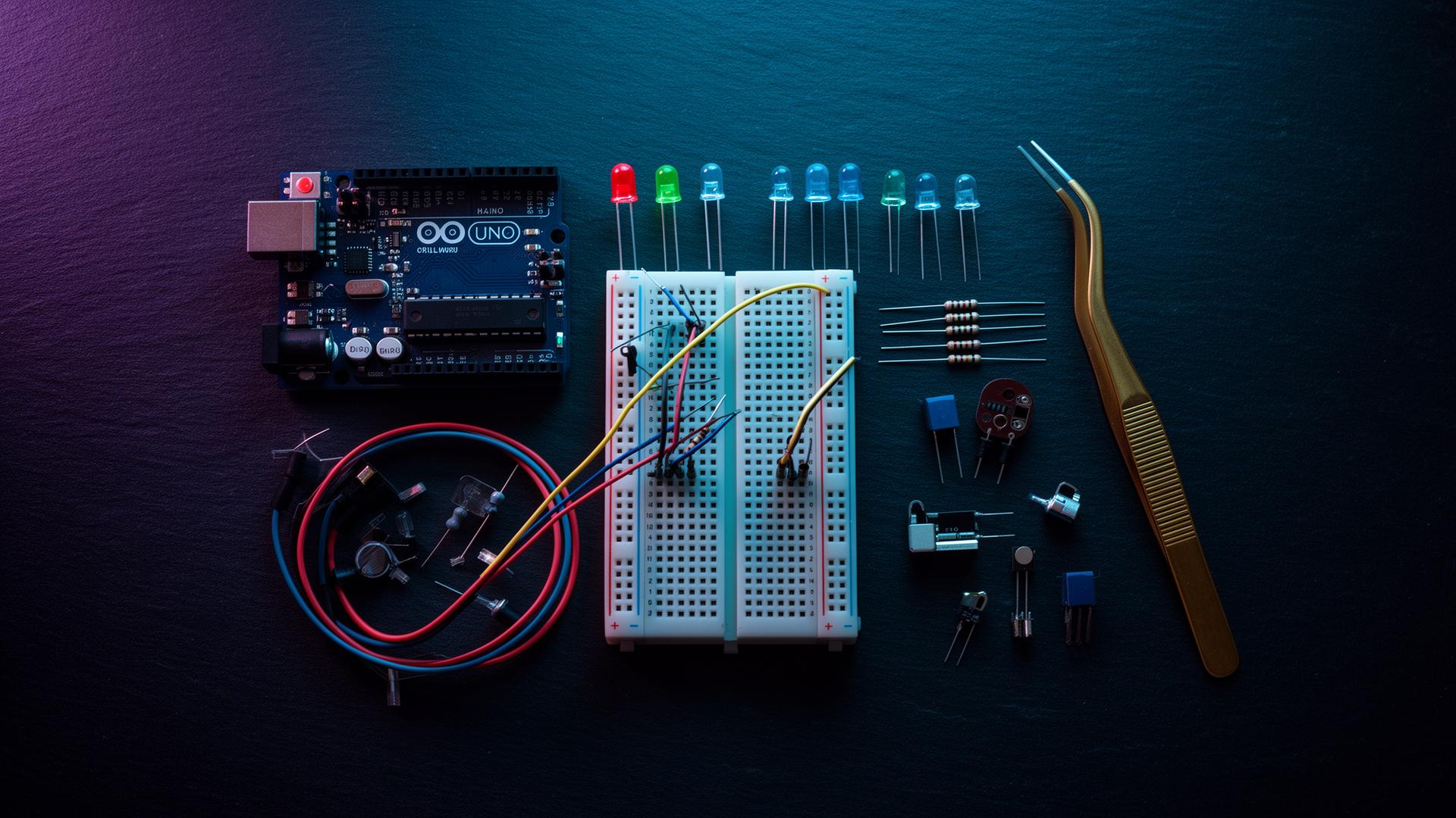 Premium electronics starter kit flatlay